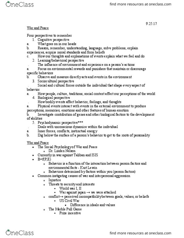 PSY 202 Lecture Notes - Lecture 3: Jean Piaget, Economic Sanctions, Lyndon B. Johnson thumbnail