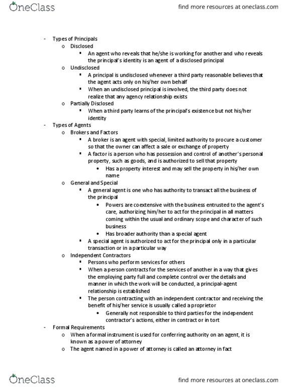 BUL-3310 Chapter Notes - Chapter 24: Liability Insurance, Fiduciary, Proper Records thumbnail