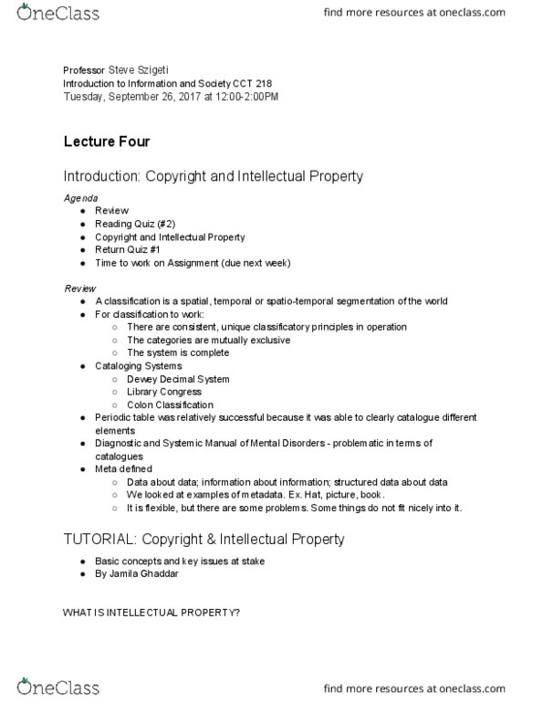 CCT218H5 Lecture Notes - Lecture 4: Free Music, Data Visualization, Artificial Scarcity thumbnail