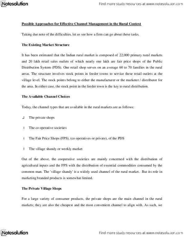 INTB 2200 Lecture Notes - Shandy, Channel Types thumbnail