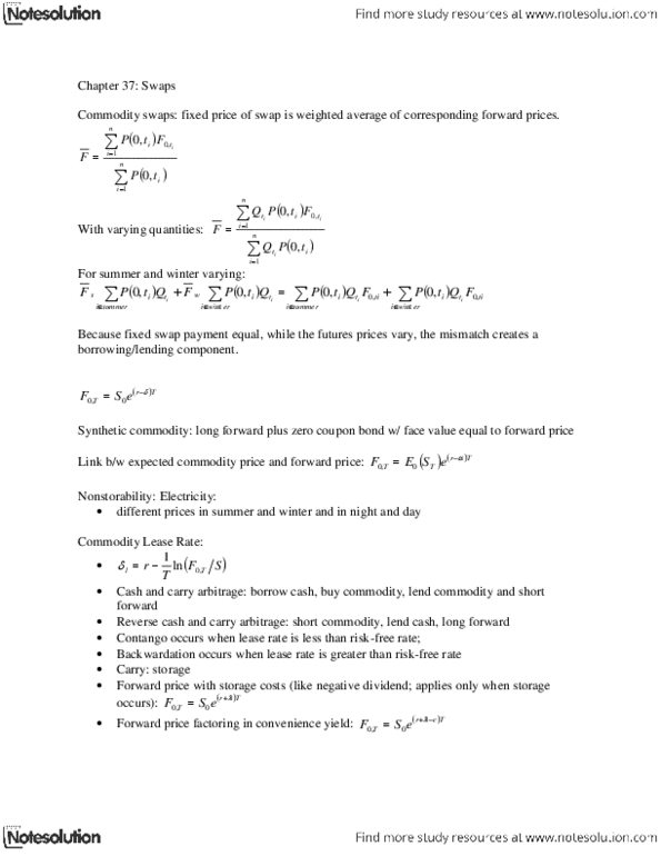 MIS 4500 Lecture Notes - Convenience Yield, Forward Price, Contango thumbnail