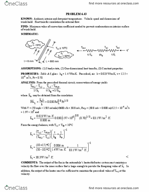 MECH 4003 Lecture Notes - Lecture 9: Reynolds Number, Junction Temperature, Thermocouple thumbnail