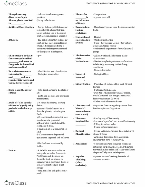 BIOL 400 Lecture Notes - Lecture 9: Theophrastus, Biogeography, Natural Selection thumbnail