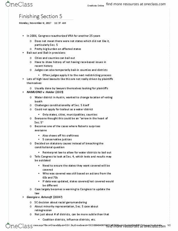 PSCI 4344 Lecture Notes - Lecture 1: Functional Analysis, Water District, Microsoft Onenote thumbnail