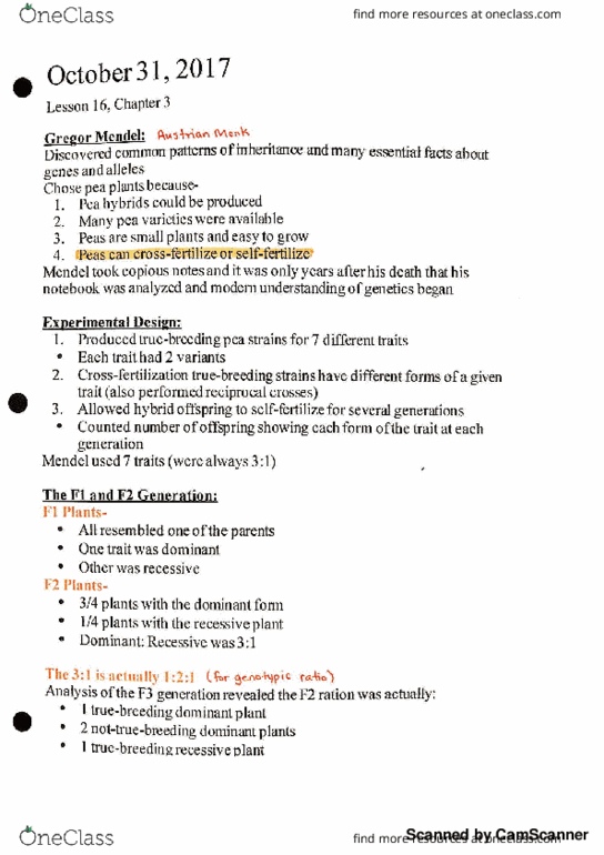 BIOL 1105 Lecture 16: BIOL 1105 Lesson 16 Notes In-Class Add-Ons thumbnail