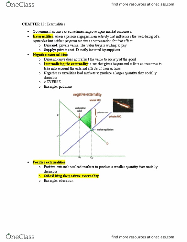 ECO 1001 Chapter Notes - Chapter 10: Demand Curve, Externality thumbnail
