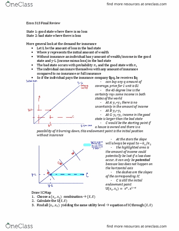ECON 313 Lecture Notes - Lecture 9: Relative Risk, Risk Neutral, Opportunity Cost thumbnail