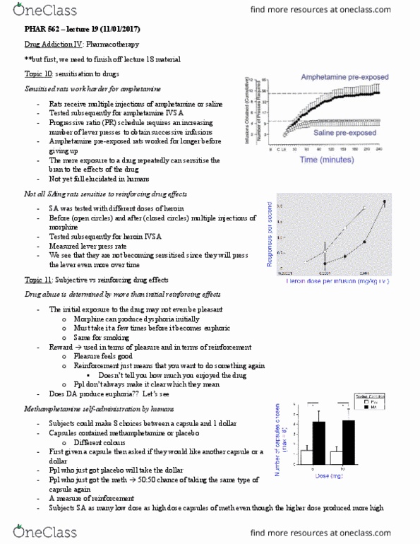 PHAR 562 Lecture Notes - Lecture 19: Visual Analogue Scale, Rat Park, Johann Hari thumbnail