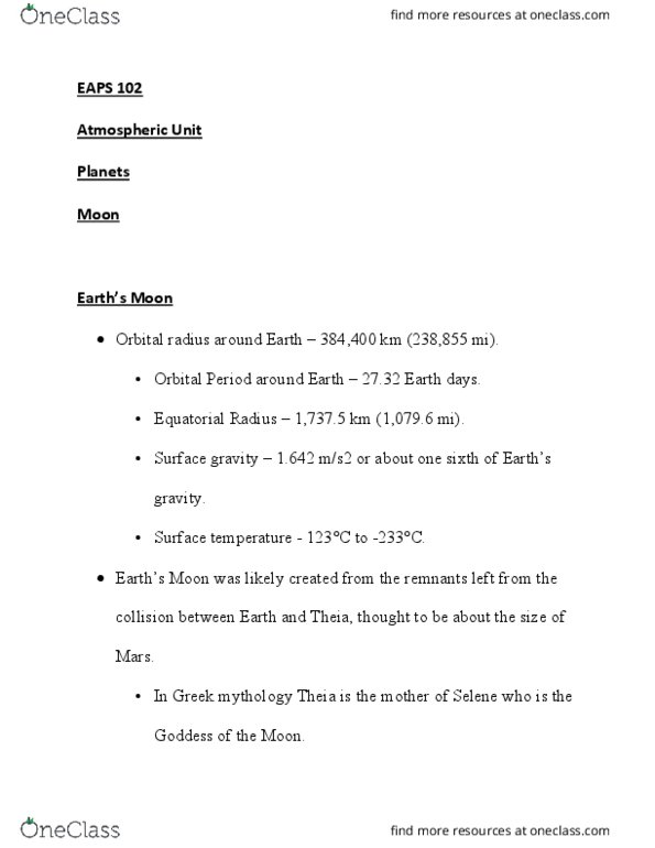 EAPS 10200 Lecture Notes - Lecture 5: Surface Gravity, Outer Core thumbnail