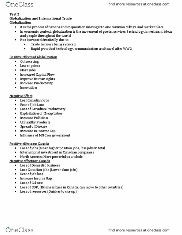 Management and Organizational Studies 2275A/B Lecture Notes - Lecture 1: Product Differentiation, Outsourcing, Economic Nationalism thumbnail