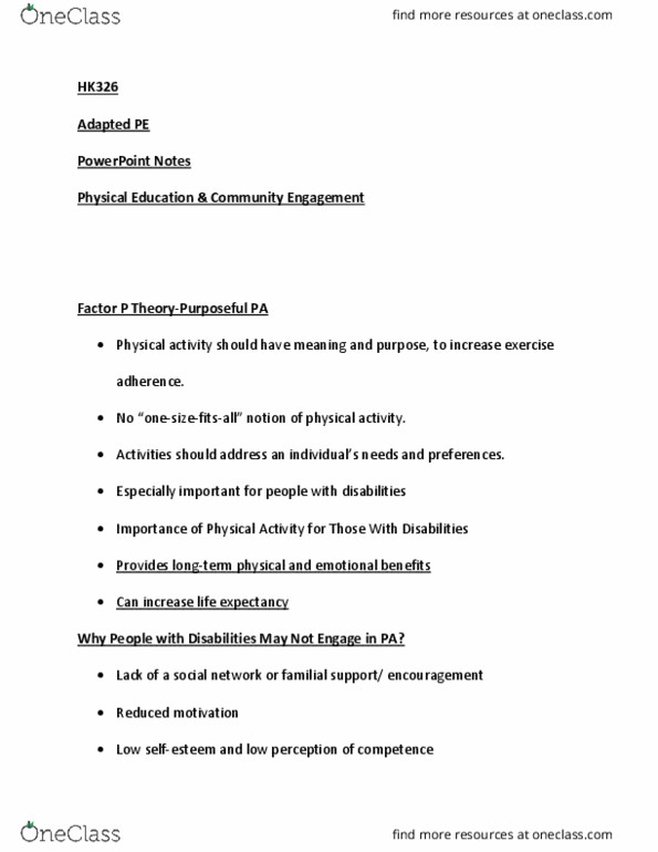 HK 32600 Lecture Notes - Lecture 5: Microsoft Powerpoint thumbnail