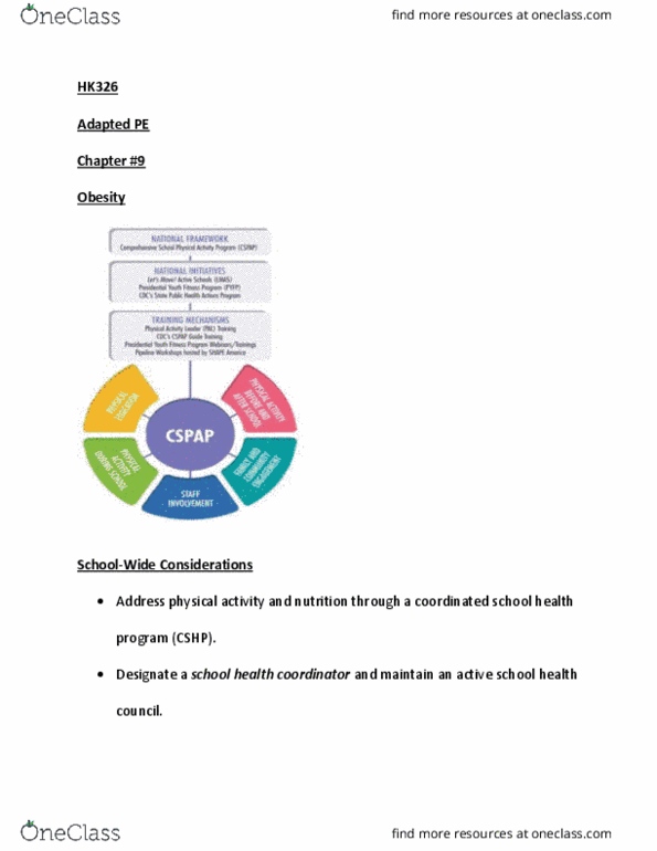 HK 32600 Lecture Notes - Lecture 8: School Hygiene, Health Promotion, Health Education thumbnail