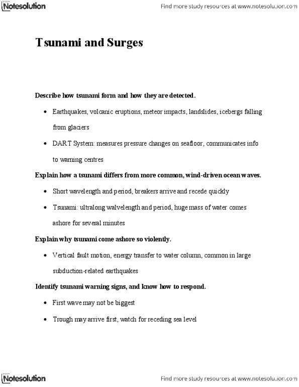 GEOL 2207 Lecture Notes - Longshore Drift, Wave Power, Megathrust Earthquake thumbnail