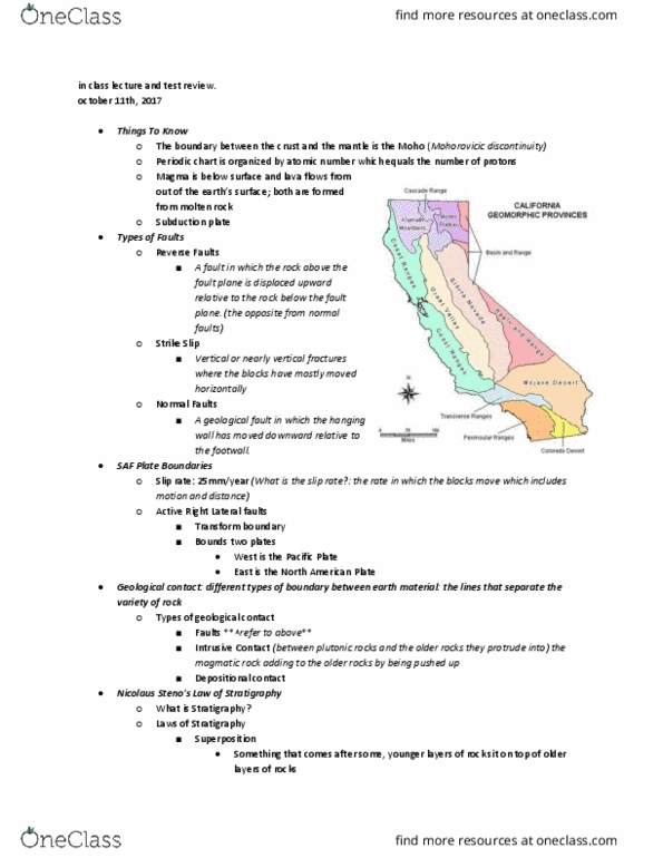 ERTH 210 Lecture Notes - Lecture 14: Universal Transverse Mercator Coordinate System, North American Plate, Pacific Plate thumbnail