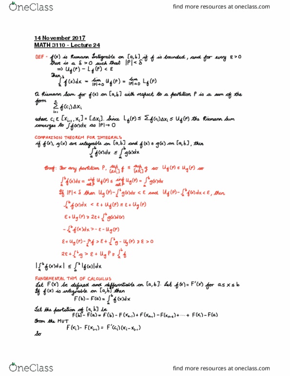 MATH 3110 Lecture 24: MATH 3110 Lecture 24 - 14 November 2017 thumbnail