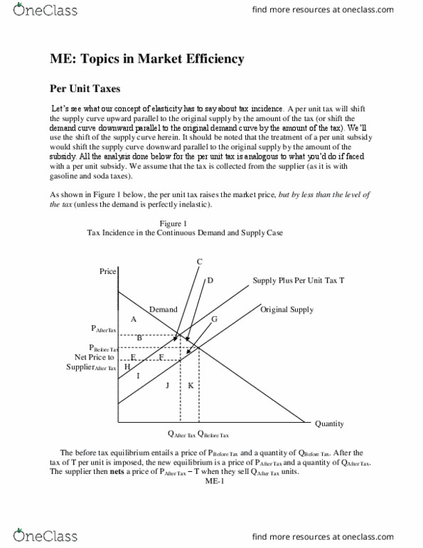 ECON 102 Lecture Notes - Lecture 5: Tax Incidence, Economic Surplus, Demand Curve thumbnail