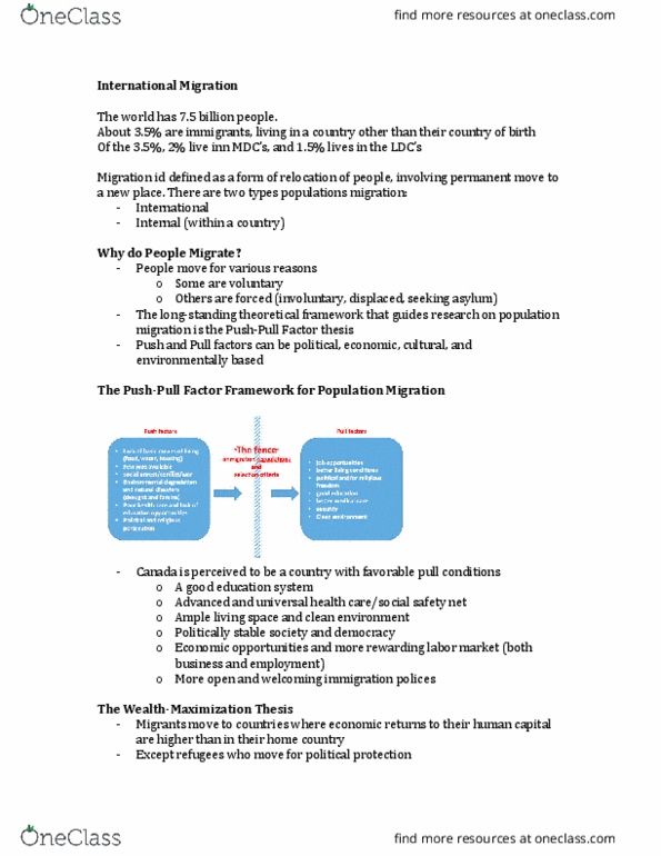 GEO 231 Lecture 7: International Migration thumbnail