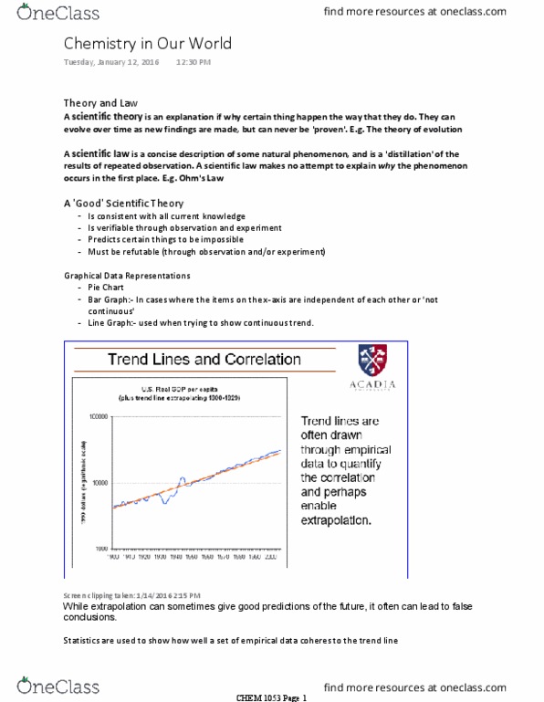 CHEM 1053 Lecture Notes - Lecture 1: Humphry Davy, Bronze Age, Antoine Lavoisier thumbnail