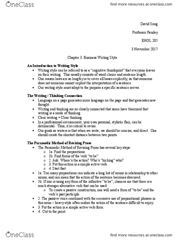 ENGL 205 Chapter Notes - Chapter 3: Infinitive thumbnail