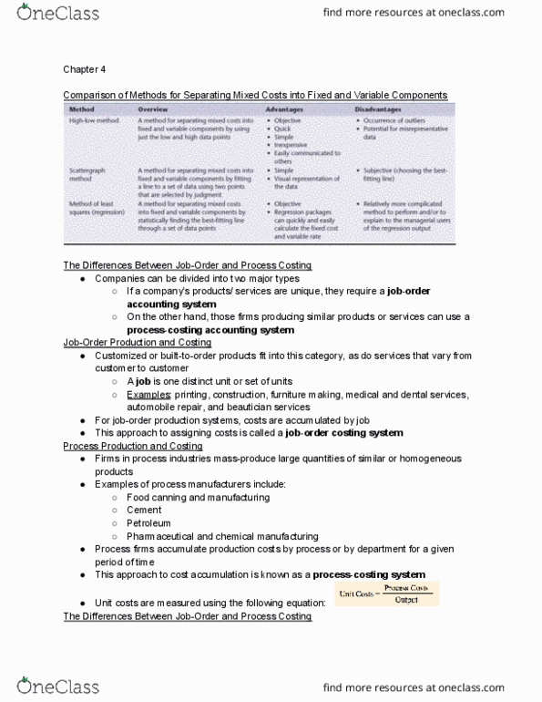 ACC 200 Lecture Notes - Lecture 4: Cost Driver, Financial Statement thumbnail