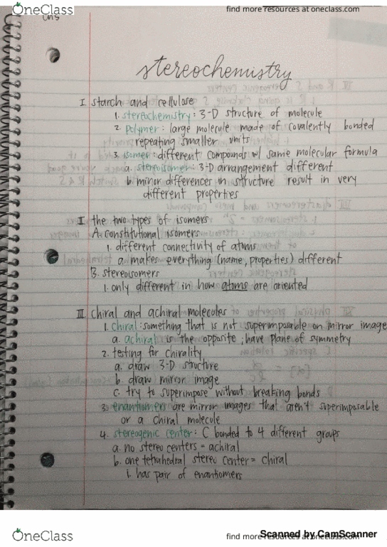 CHEM 51A Chapter 5: Stereochemistry thumbnail