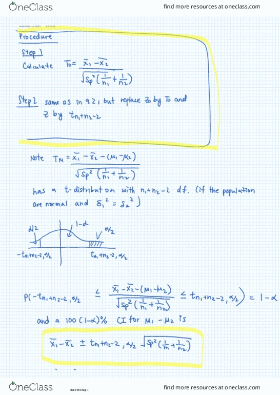 STATS 3Y03 Lecture 26: 9.6 thumbnail