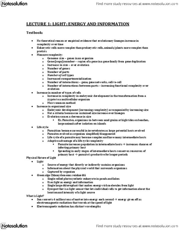 Biology 1002B Lecture Notes - Retina, Wild Type, Visual Phototransduction thumbnail