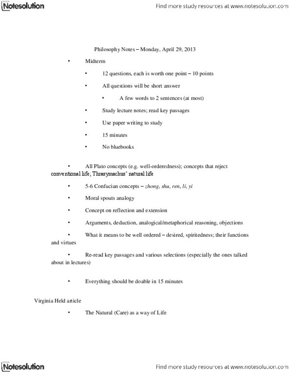 PHIL 001 Lecture Notes - Dementia, Dry Cleaning, Nel Noddings thumbnail