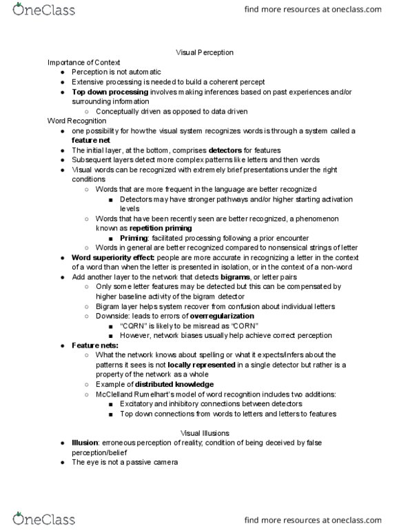 PSYCH 120A Lecture Notes - Lecture 4: Necker Cube, Bigram, Distributed Knowledge thumbnail