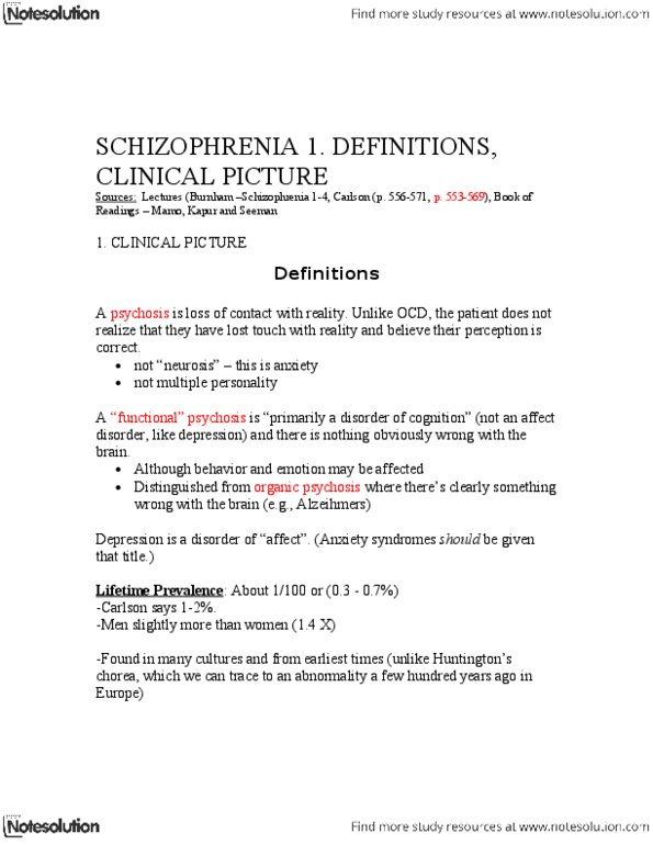 PCL102H1 Lecture Notes - Frontal Lobe, Twin Study, Neurosis thumbnail