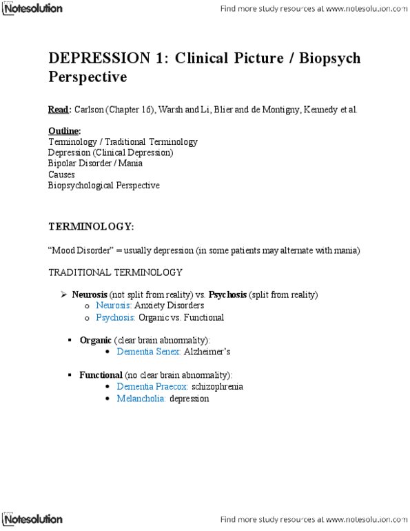 PCL102H1 Lecture Notes - Gene, Disorganized Schizophrenia, Sleep Deprivation thumbnail