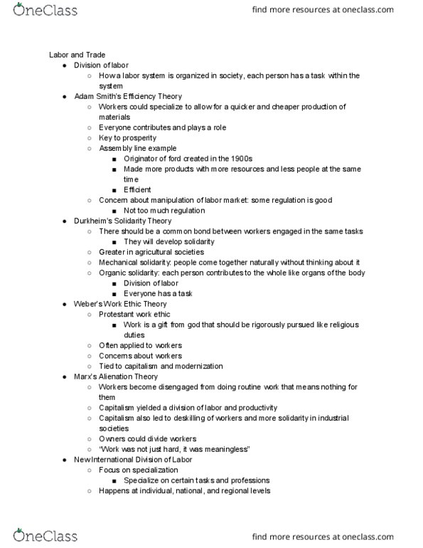 SOC 248 Lecture Notes - Lecture 4: Deindustrialization, Deskilling, Protestant Work Ethic thumbnail