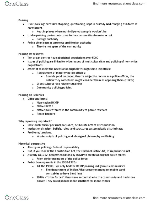 CRM 3322 Lecture Notes - Lecture 12: Community Policing, Role Conflict, Anger Management thumbnail