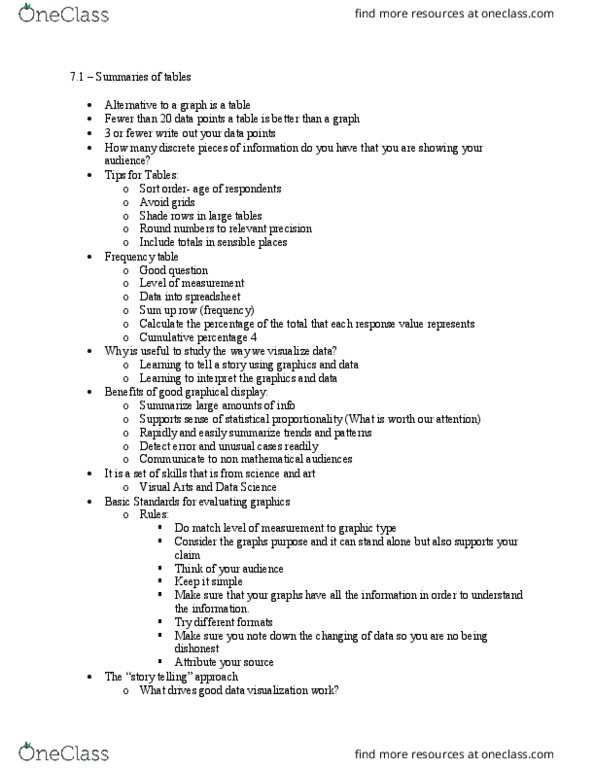 SOC SCI 3A Lecture Notes - Lecture 7: Edward Tufte, Round Number thumbnail