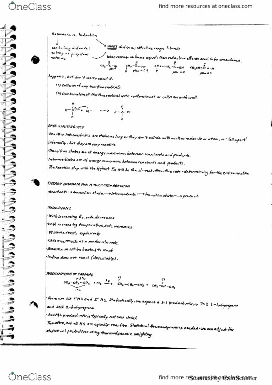 CHEM 140A Lecture Notes - Lecture 12: Ecology thumbnail