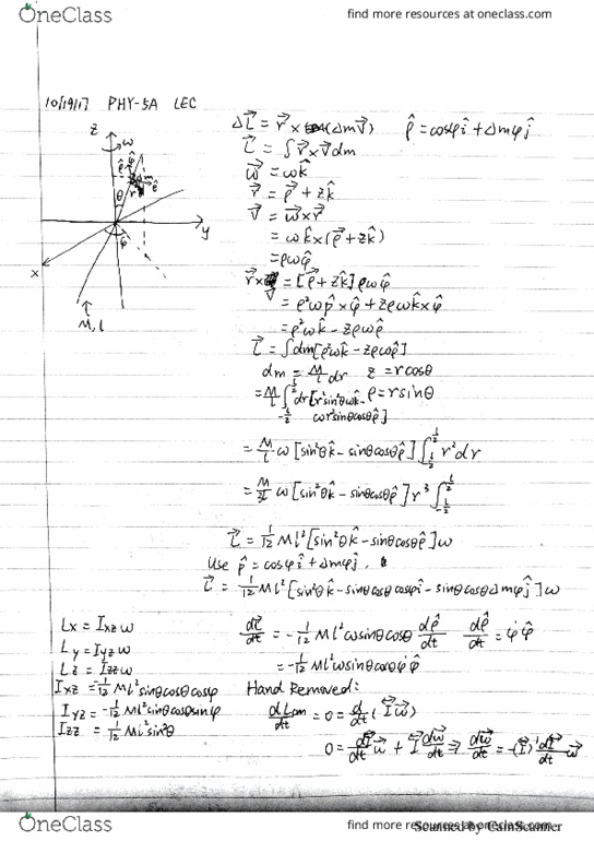 PHYSICS 5A Lecture 15: Lecture 15 notes thumbnail