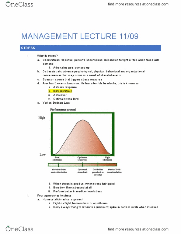 B A 350 Lecture Notes - Lecture 17: Cortisol, Homeostasis, Support Group thumbnail