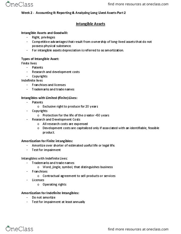 BADM*1060 Lecture Notes - Lecture 2: Asset, Asset Turnover thumbnail