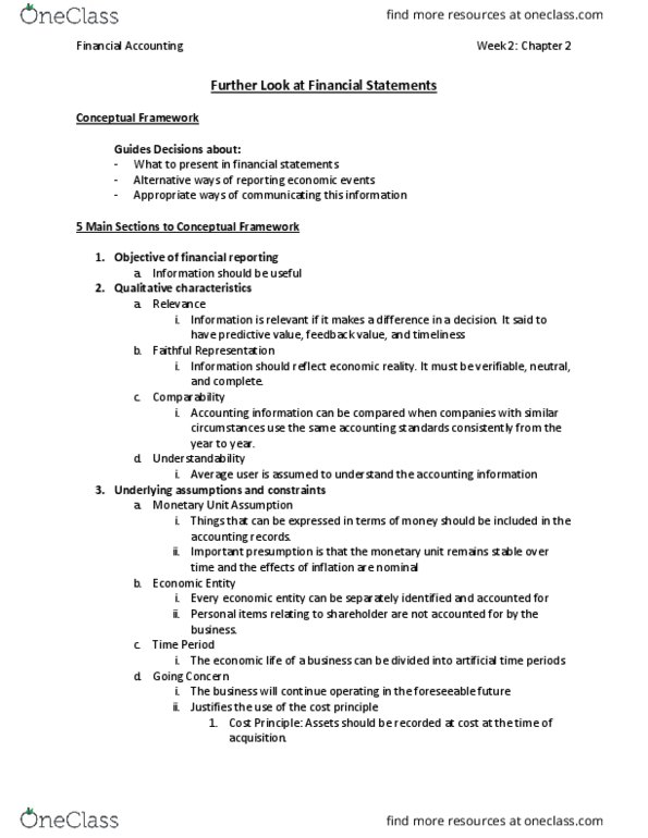 BADM*1030 Lecture Notes - Lecture 2: Book Value, Income Statement, Promissory Note thumbnail