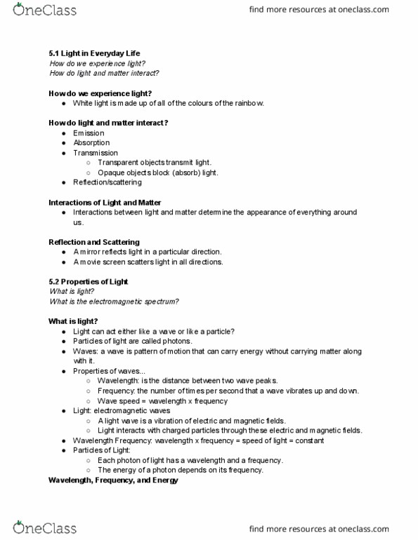 ASTR 101 Lecture Notes - Lecture 5: Blueshift, Electromagnetic Spectrum, Rotational Energy thumbnail