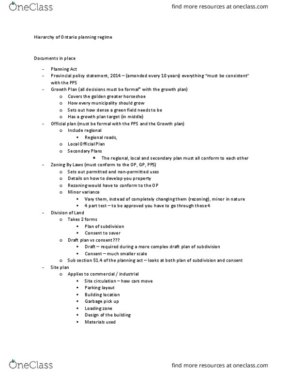 PLG 510 Lecture Notes - Lecture 1: Site Plan, Provincial And Territorial Courts In Canada, Ratio Decidendi thumbnail