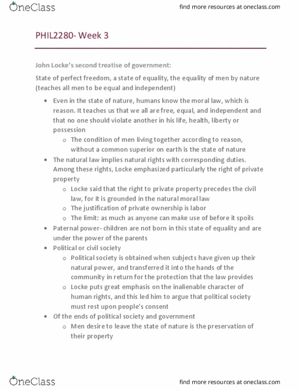 PHIL 2280 Lecture Notes - Lecture 2: Third Epistle Of John, Legislature thumbnail