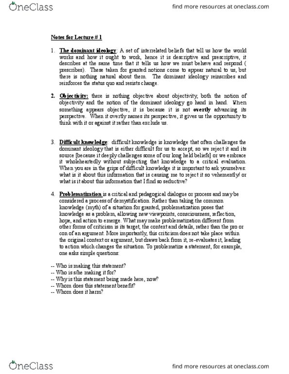 HREQ 1910 Lecture 1: HREQ 1910 notes for lect 1 (1) thumbnail