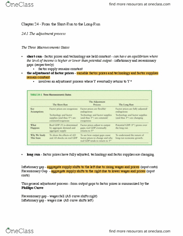 ECON 209 Lecture Notes - Lecture 4: Nominal Rigidity, Phillips Curve, Output Gap thumbnail