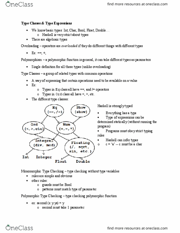 CISC 260 Lecture Notes - Lecture 7: Type System, Type Inference thumbnail