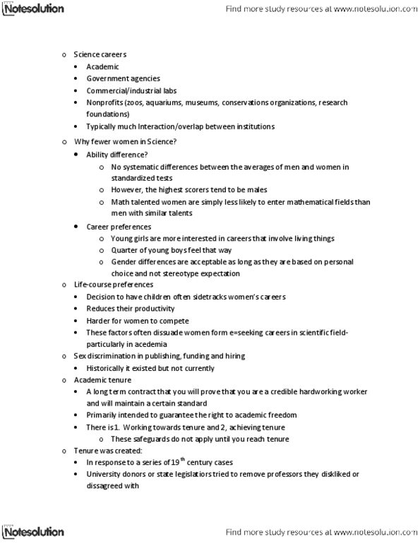 GWS 220 Lecture Notes - Deeper Understanding, Academic Tenure, Curriculum Vitae thumbnail