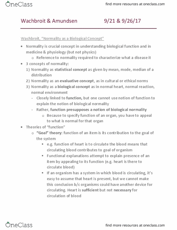 HPS 0612 Lecture Notes - Lecture 7: Sickle-Cell Disease, Natural Selection 2, Hemoglobin thumbnail