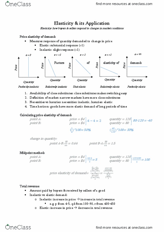 ECON 101 Chapter Notes - Chapter 5: Midpoint Method thumbnail