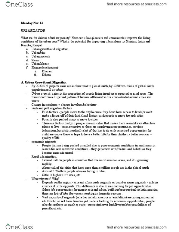 PO220 Lecture Notes - Lecture 16: Kibera, Yorkshire Carnegie, Bulldozer thumbnail