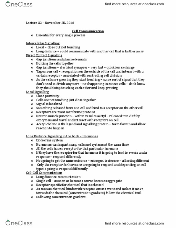 BIOL 1000 Lecture Notes - Lecture 5: Plasmodesma, Acetyl Group, Choline thumbnail